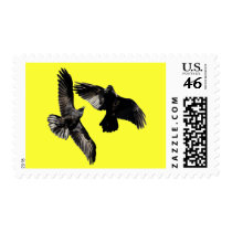 Raven Dance Postage Stamp