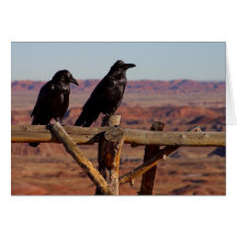 Raven Fence Card
