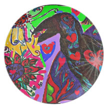 Raven Flight of Fantasy decorative art plate
