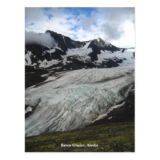 Raven Glacier, Alaska Post Card