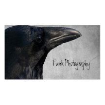 Raven Glamour Shot Business Card Template