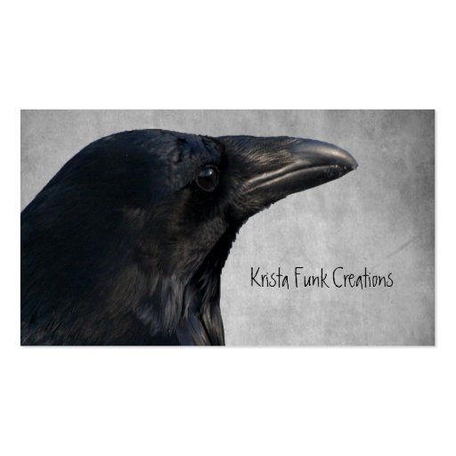Raven Glamour Shot Business Cards