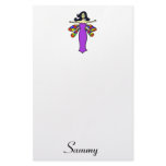 Raven Haired Dragonfly Fairy Stationery Paper