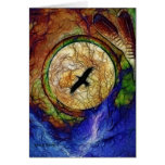 Raven Hawk Greeting Card