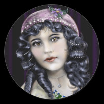 Raven Head, Victorian Girl stickers