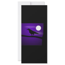 raven_illustration_Vector_Clipart black purple Rack Card