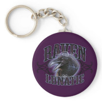 Raven Lunatic Keychain