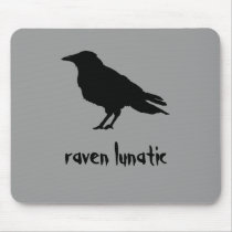 Raven Lunatic Mousepad by jduncan29 Raven Lunatic Mousepad