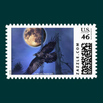 RAVEN MAGICK Goth Postage Stamps stamps