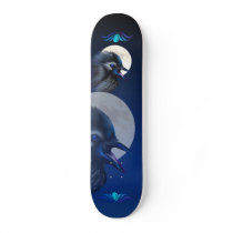 Raven Moon 2 Skateboard by LotacatsSkates Raven Moon 2 Skateboard