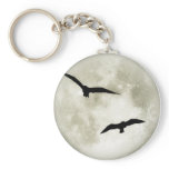 Raven Moon Keychain