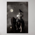 Raven Moon Poster print