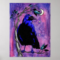 Raven Moon Print