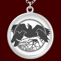 Raven Necklace Raven Gift Raven & Crow Art Jewelry necklaces