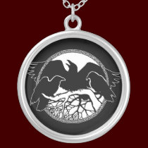 Raven Necklace Raven Gift Raven & Crow Art Jewelry necklaces