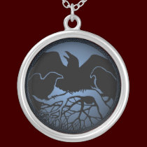 Raven Necklace Raven Gift Raven & Crow Art Jewelry necklaces
