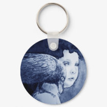 Raven On My Shoulder Keychain