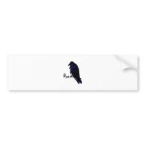 Raven on Raven Bumper Sticker