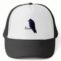 Raven on Raven Mesh Hat