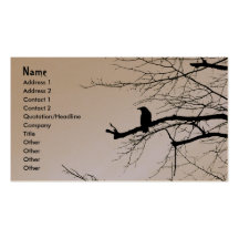 Raven on the Tree Business Card Templates