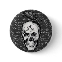 Raven Poe Button