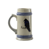 Raven Purched on Raven Stein Mug