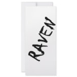 Raven Rack Card