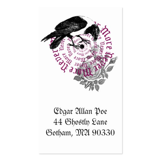 Raven & Rose profile card Business Card