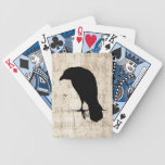 Raven Silhouette - Vintage White Ravens & Crows Card Decks