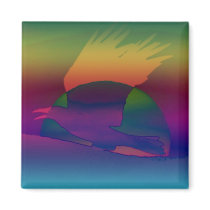 raven sunrise magnet