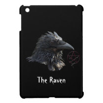 Raven Wiccan Pentacle Gothic Design iPad Mini Case