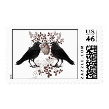 Ravens and Heart Stamp