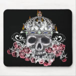 Ravens and Roses_BLK Mouse Pads