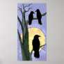 Ravens in a Tree at Sunrise Print