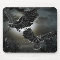 Ravens In Flight mousepads by Gypsybaby Ravens In Flight mousepads