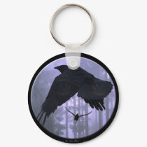 "RAVENS IN THE MIST" Key-chain keychains