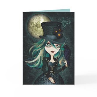 Raven's Moon Card zazzle_card