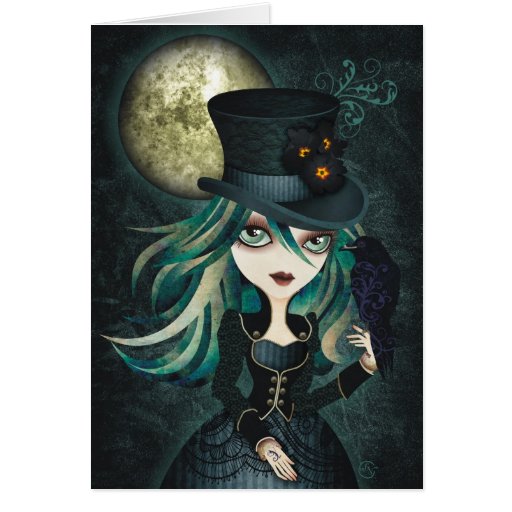 Raven's Moon Card