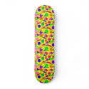 Raver PLUR Kandi Kid Smiley Skateboard by JuJusGardens Raver PLUR Kandi Kid Smiley Skateboard