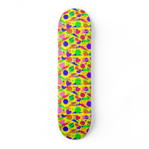 Raver PLUR Kandi Kid Smiley Skateboard by JuJusGardens Raver PLUR Kandi Kid Smiley Skateboard