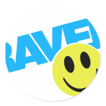 Raver - Raver Music DJ Clubbing Rave Round Sticker