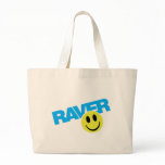 Raver - Raver Music DJ Clubbing Rave Tote Bags