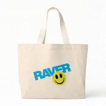 Raver - Raver Music DJ Clubbing Rave Tote Bags