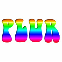 Raver's Rainbow PLUR Pendant Acrylic Cut Outs