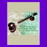 Ravi Shankar Tribute To Sitar and Indian Music postcards