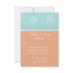Ravishing Roses Elegant Wedding Response Card Custom Invitations