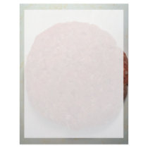 Raw hamburger patty letterhead template