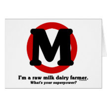 Raw Milk Dairy Farmer Cards