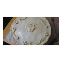 Raw Pie Photo Greeting Card
