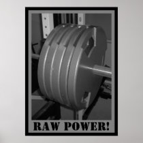 RAW POWER! Weightlifting Poster